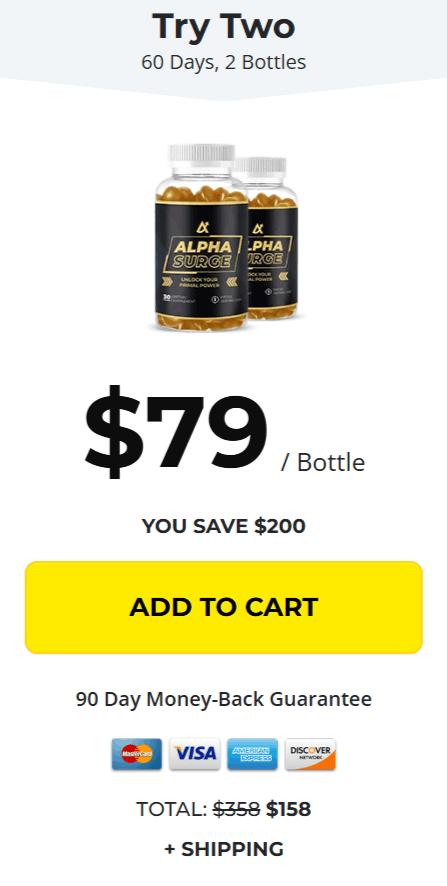 AlphaSurge 2 bottle price