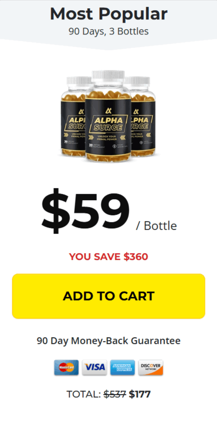 AlpheSurge price 3 bottle